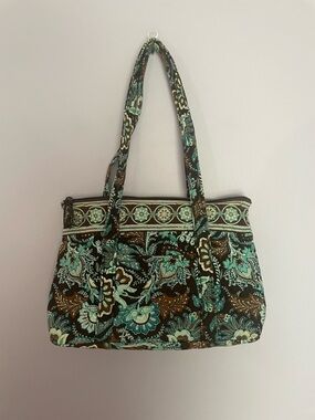 Vera Bradley Java Blue Little Betsy Bag y2k Retired Pattern - Quilted Bag